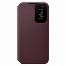 S22 SMART CLEAR VIEW COVER BURGUNDY | Quzo UK