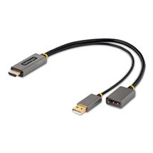 StarTech.com 1ft (30cm) HDMI to DisplayPort Adapter Cable, Active 4K