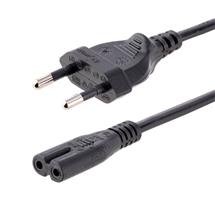 Power Cables | StarTech.com 2m (6ft) Laptop Power Cord, EU Plug to C7, 2.5A 250V,