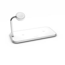 ZENS Mobile Device Chargers | ZENS Dual+Watch Aluminium Wireless Charger – White. Charger type:
