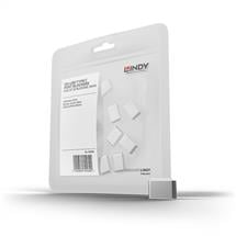Lindy Port Blockers | Lindy USB Typ C Port Blockers, white, 10pcs | In Stock