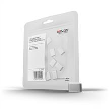 Lindy USB Type C Port Blockers (Without Key)  Pack of 10, White.