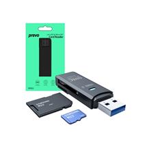 Memory Card Reader | PREVO CR311 card reader USB 3.2 Gen 1 (3.1 Gen 1) Type-A Black