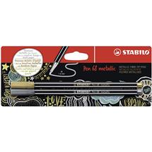 Stabilo Fineliner & Felt Tip Pens | STABILO B-53044-10 felt pen Gold, Silver 2 pc(s) | In Stock