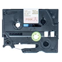 Brother Gold On Pink Label Tape 12mm x 4m - TZERE34