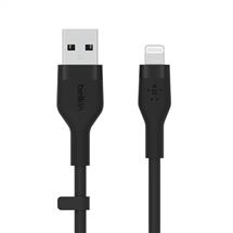 Cbl Silicqe USB-A LTG 2M noir | Belkin Cbl Silicqe USB-A LTG 2M noir Black | Quzo UK