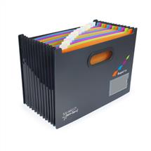 Rapesco Expanding Files | Rapesco 1489 file storage box Black | In Stock | Quzo UK