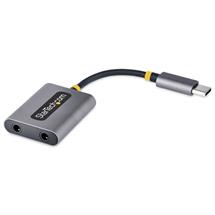 StarTech.com USBC Headphone Splitter, USB Type C Dual Headset Adapter