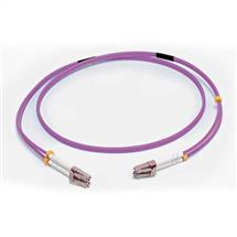 C2G 2M LC/LC OM4 LSZH FIBRE PATCH  VIOLET. Cable length: 2 m, Fibre