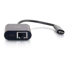 C2G - LegrandAV Interface Hubs | C2G USB C to Ethernet Adapter With Power Delivery  Black  Network
