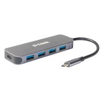 D-Link Interface Hubs | D-Link USB-C to 4-Port USB 3.0 Hub with Power Delivery DUB-2340