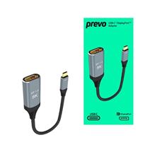 Clar | PREVO USBCDPADA video cable adapter 0.2 m USB TypeC DisplayPort Black,