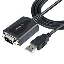 StarTech.com 3ft (1m) USB to Serial Cable with COM Port Retention, DB9