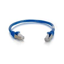 1m Cat5e Booted Shielded (STP) Network Patch Cable Blue