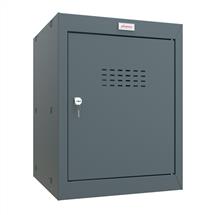 Phoenix CL Series Size 2 Cube Locker in Antracite Grey with Key Lock