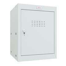 Phoenix CL Series Size 2 Cube Locker in Light Grey with Key Lock