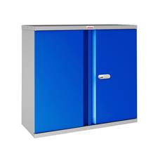Phoenix SCL Series 2 Door 1 Shelf Steel Storage Cupboard Grey Body