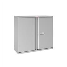 Phoenix SCL Series 2 Door 1 Shelf Steel Storage Cupboard in Grey with