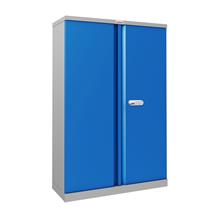 Phoenix SCL Series 2 Door 3 Shelf Steel Storage Cupboard Grey Body