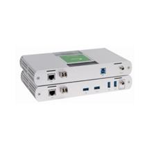 4 Port 200m USB 321 Multimode Fiber Extender System 2 100240V Power