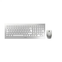 CHERRY DW 8000 Wireless Keyboard & Mouse Set, Silver/White, USB