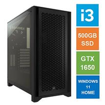 SPIRE PC GAMING Barebone Systems | Spire ATX Gaming Tower PC, Corsair 4000D Case, i312100F, 8GB 3200MHz,