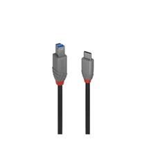 Lindy 1m USB 3.2 Type C to B Cable, Anthra Line | In Stock