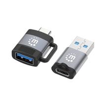 Manhattan Other Interface/Add-On Cards | Manhattan 2Piece Set: USBC to USBA and USBA to USBC Adapters,