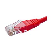3m Red Cat6 RJ45 UTP PVC 24AWG Flush Moulded Booted Patch Lead