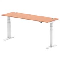PC Desk | Dynamic Air Slimline White, Wood | In Stock | Quzo UK