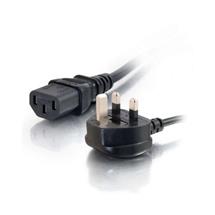 C2G 5m Power Cable Black BS 1363 C13 coupler | Quzo UK