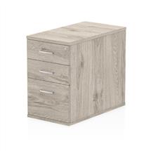Impulse Pedestals | Dynamic I003222 office drawer unit Oak, Grey Melamine Faced Chipboard
