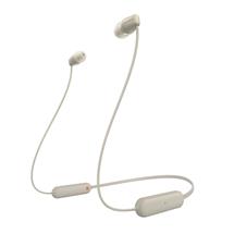 Sony Headphones - Wireless In Ear | Sony WI-C100 Headset Wireless In-ear Calls/Music Bluetooth Beige