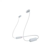Wireless Gaming Headset | Sony WI-C100 Headset Wireless In-ear Calls/Music Bluetooth White