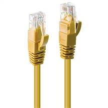 Network Cables | Lindy 5m Cat.6 U/UTP Network Cable, Yellow | In Stock