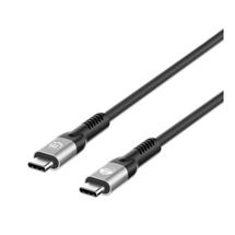 Manhattan USBC to USBC Cable (240W), 1m, Male to Male, Black,