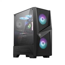 MSI MAG FORGE 100R Mid Tower Gaming Computer Case 'Black, 2x 120mm ARGB PWM Fan, 1x 120mm Fan, 1-6 | MSI MAG FORGE 100R Mid Tower Gaming Computer Case 'Black, 2x 120mm