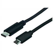 Manhattan USBC to MicroUSB Cable, 1m, Male to Male, Black, 480 Mbps