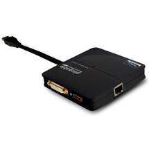 Plugable Technologies USB3-3900DHE laptop dock/port replicator Black