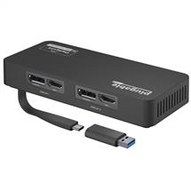 Graphics Adapters | Plugable Technologies 4K DisplayPort and HDMI Dual Monitor Adapter for