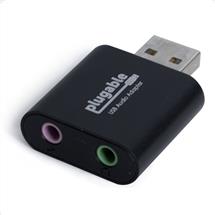 Plugable Technologies USB Audio Adapter with 3.5mm SpeakerHeadphone
