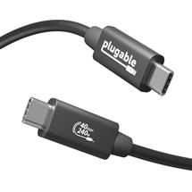 Plugable Technologies USB4 Cable 240W, 3.3 Feet (1M) 8K Display, 40
