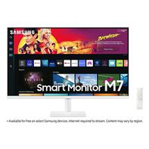 Samsung 32" M70B UHD, USB-C White Smart Monitor with Speakers & Remote