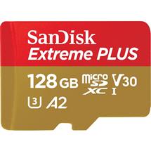 SanDisk Extreme Plus 128GB MicroSDXC U3 UHD 4K A2 V30 Memory Card with