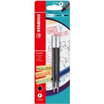 Stabilo Refill Ink & Cartridges | STABILO PALETTE Fine Black 2 pc(s) | In Stock | Quzo UK