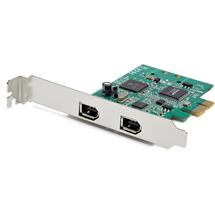 Green | StarTech.com 2Port PCI Express FireWire Card  PCIe FireWire 1394a