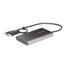 Startech Graphics Adapters | StarTech.com USBC to DualHDMI Adapter  USBC or A to 2x HDMI  4K 60Hz