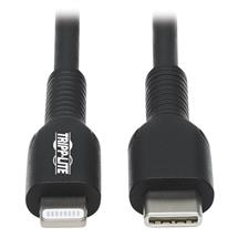 Tripp Lite M10201MBK USBC to Lightning Sync/Charge Cable (M/M), MFi