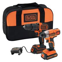 Black & Decker | Black & Decker BCK25S2S-GB drill 1400 RPM Black, Orange
