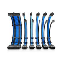 Antec Black/Blue PSU Extension Cable Kit  6 Pack (1x 24 Pin, 2x 4+4